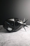Black Spiked Creature Shell Display Prop