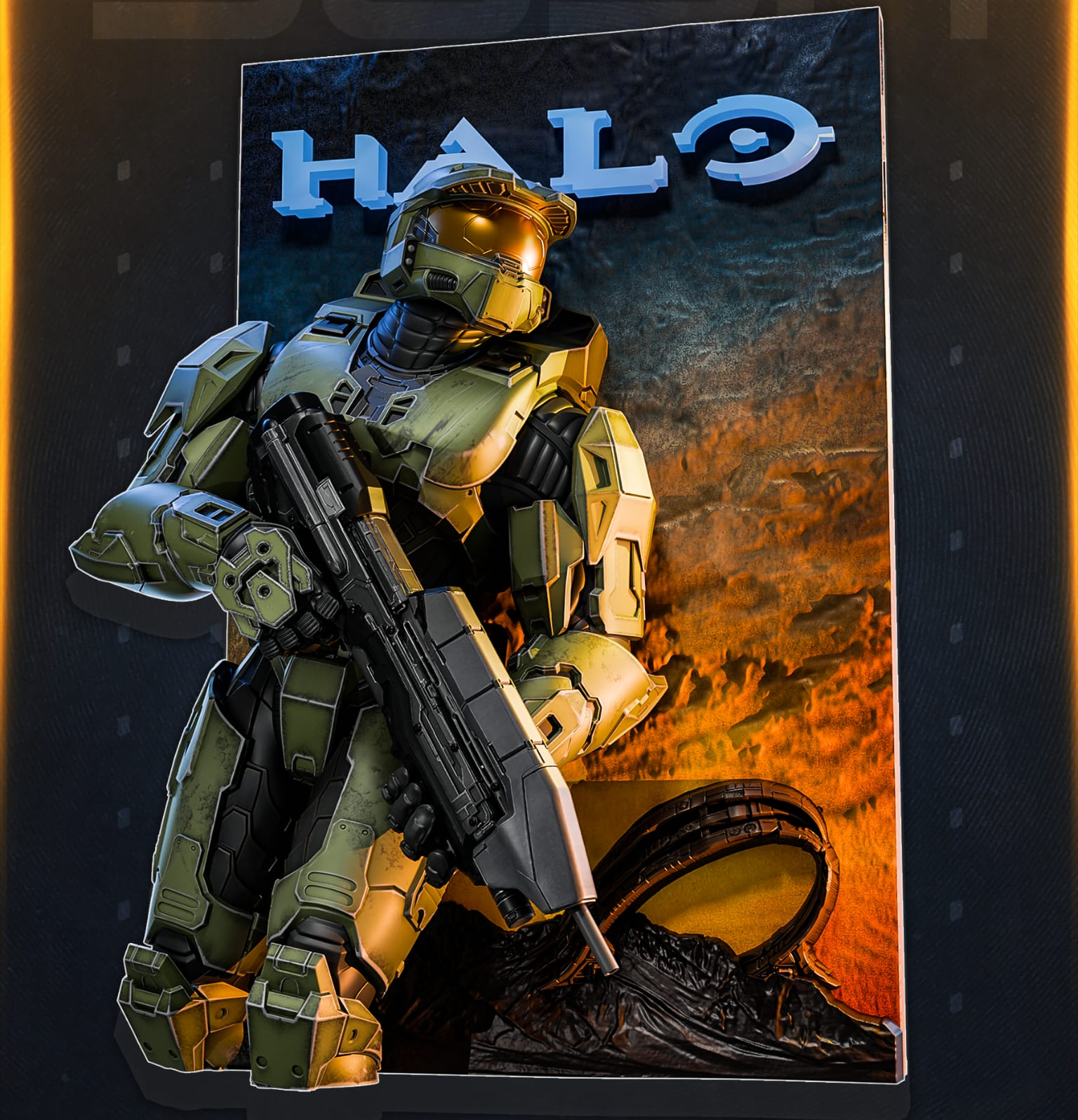 Halo Spartan 3D Wall Art – Hand-Finished Collector Display