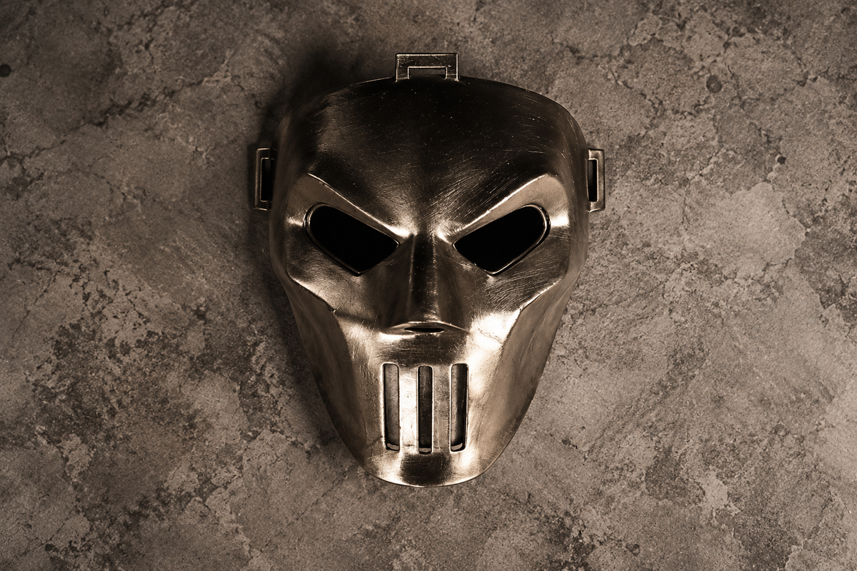 Casey Jones Silver/Chrome Mask Display Prop