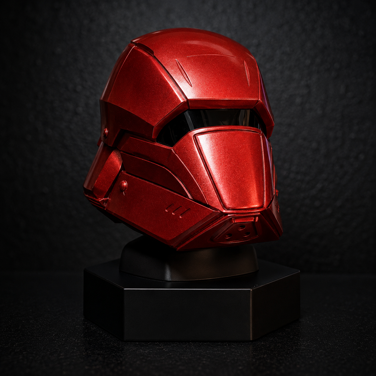 Crimson Tactical Sci-Fi Helmet
