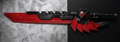Red Tactical Fantasy Sword Display Prop