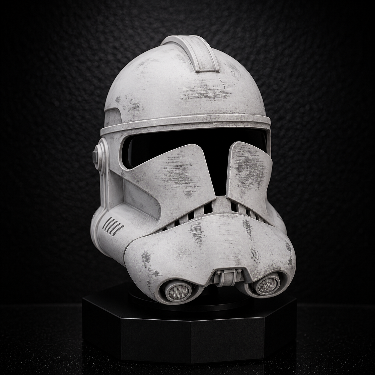 Battle-Worn Galactic Trooper Helmet