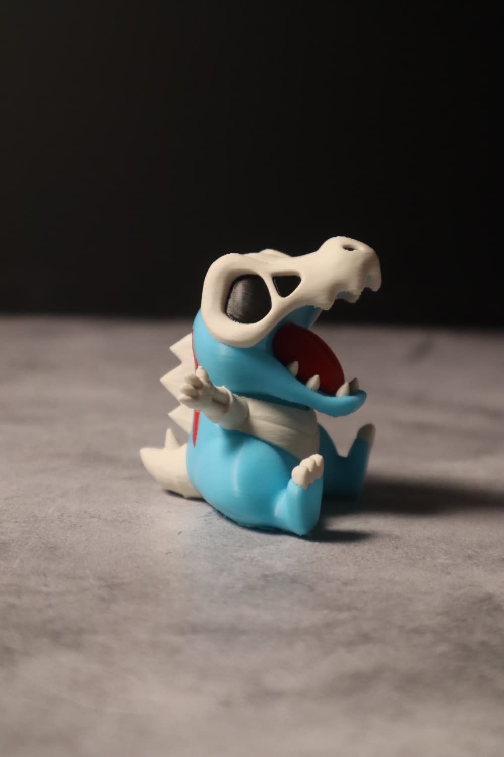 Totodile Halloween Skull Figure
