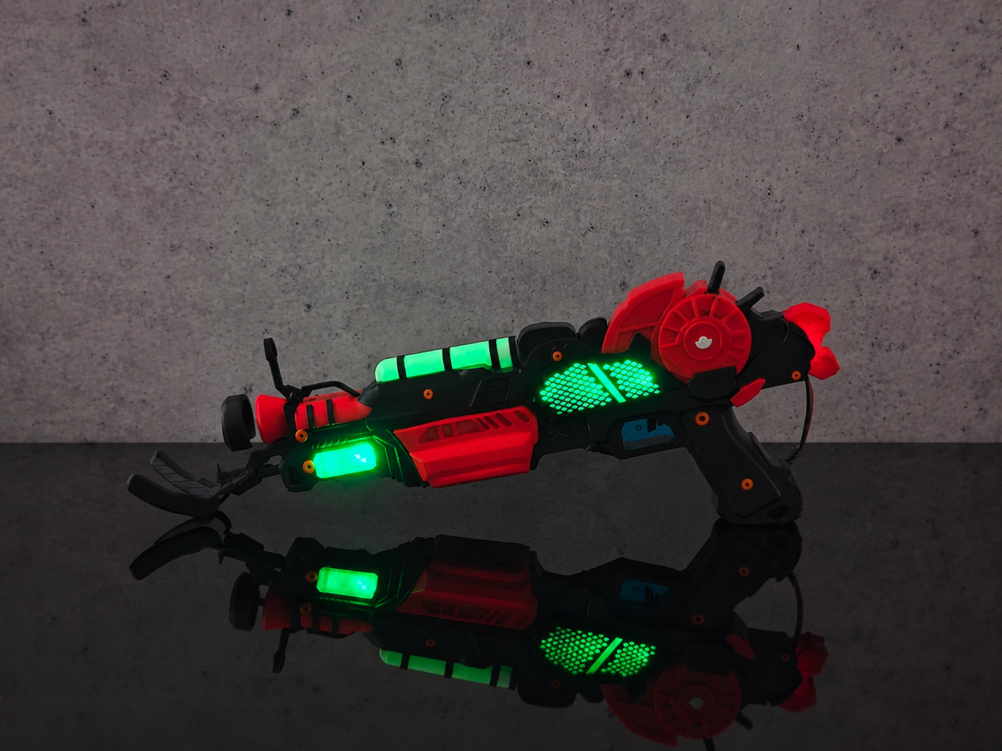 Red & Black Sci-Fi Blaster Display Prop