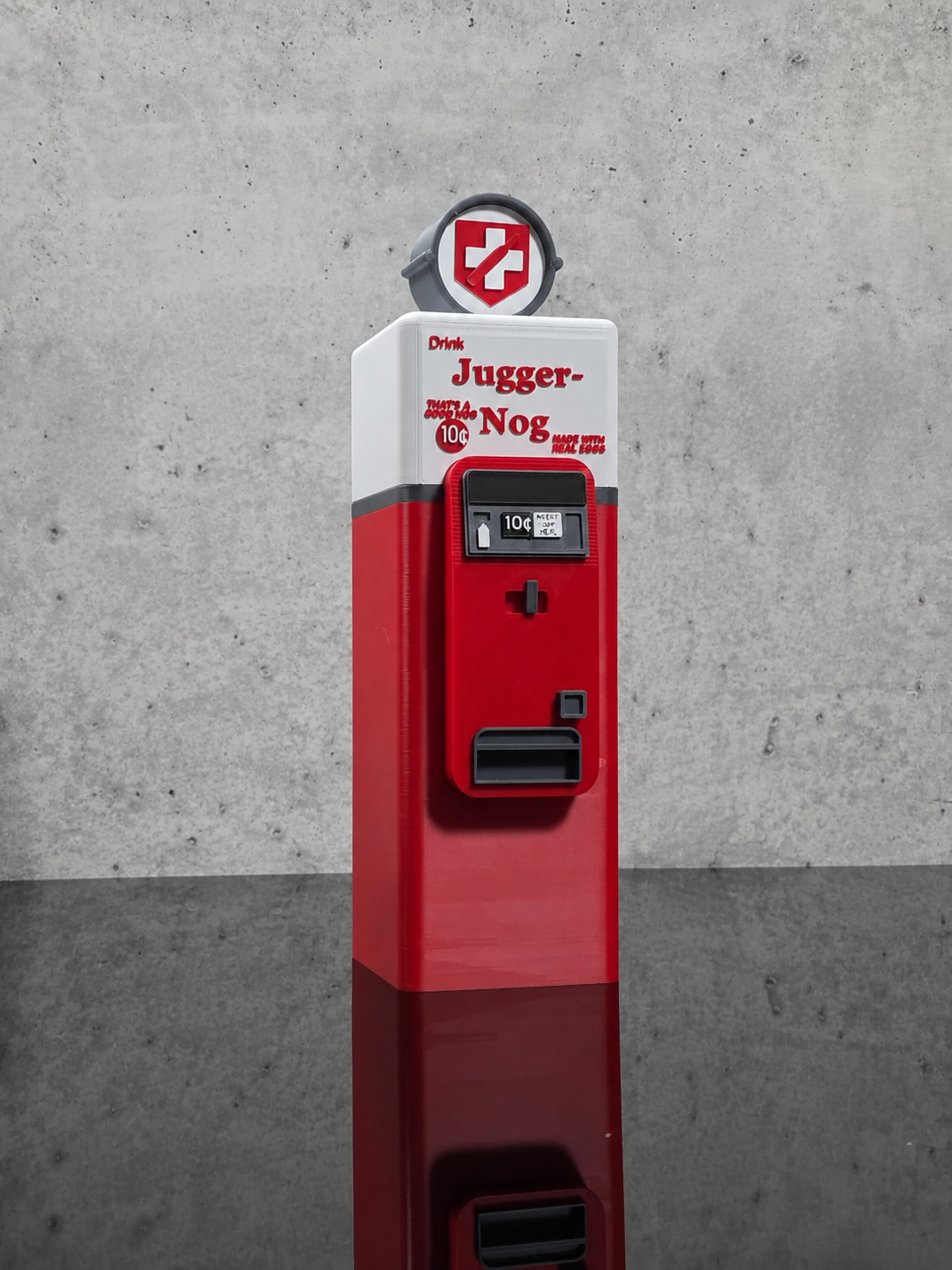 Red Retro Energy Drink Machine Collectible